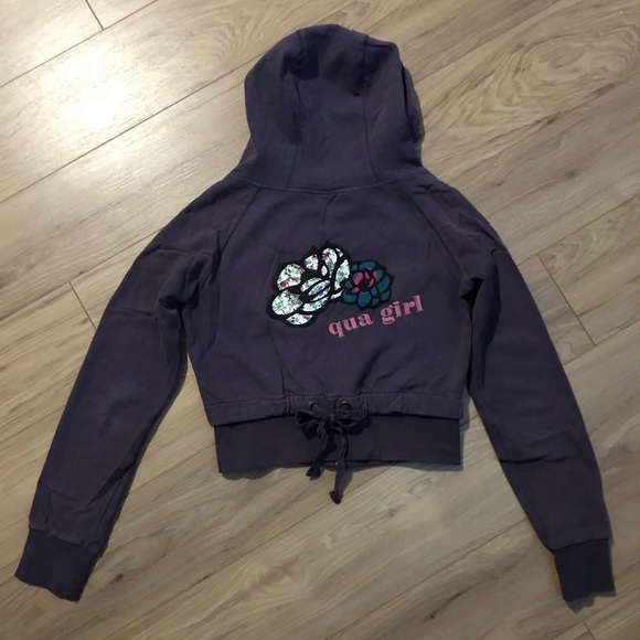 Size small crop top hoody with zipper - Picture 2 of 3